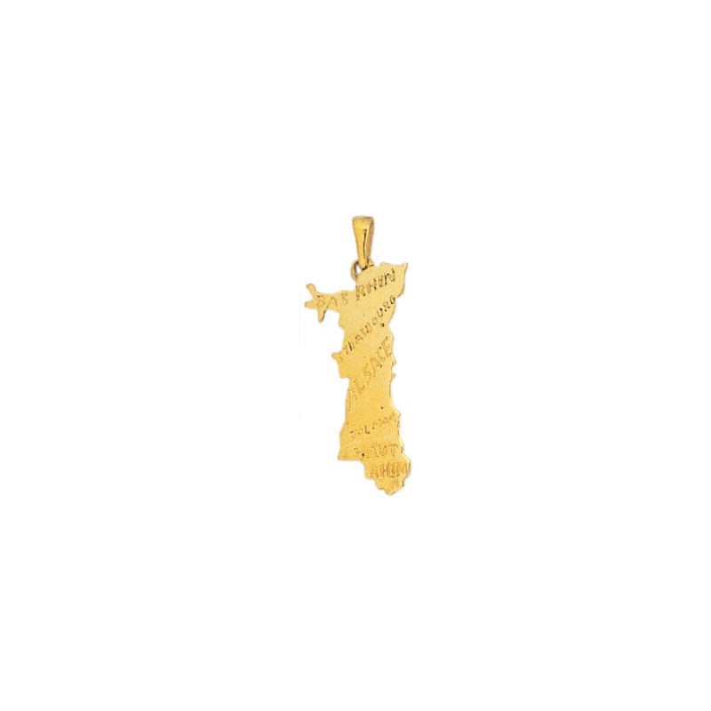 Pendentif carte Alsace Or 18 carats jaune - La Petite Française