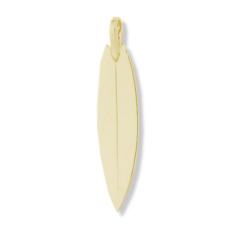 Pendentif planche de surf GM 750 °/oo jaune - La Petite Française