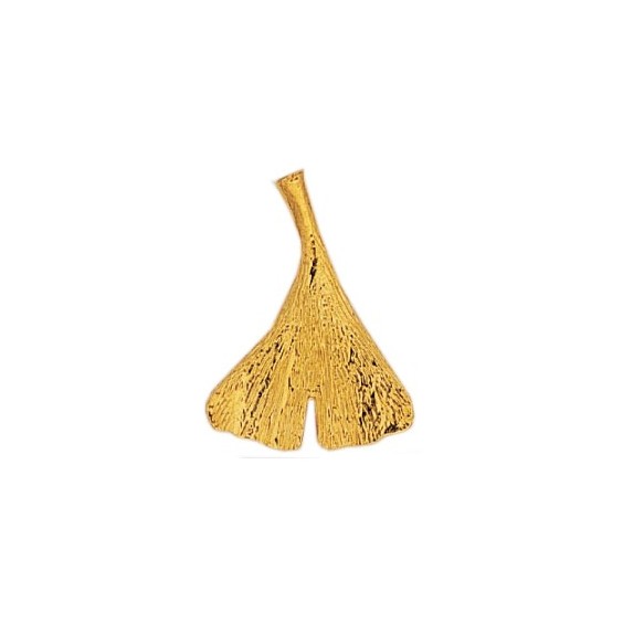Pendentif Ginkgo biloba PM Or 18 carats jaune - La Petite Française