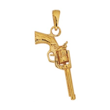 Pendentif revolver Or 18 carats jaune - La Petite Française