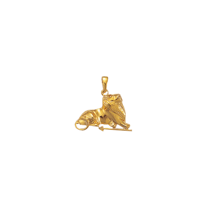 Pendentif lion de Belfort Or 18 carats jaune - La Petite Française