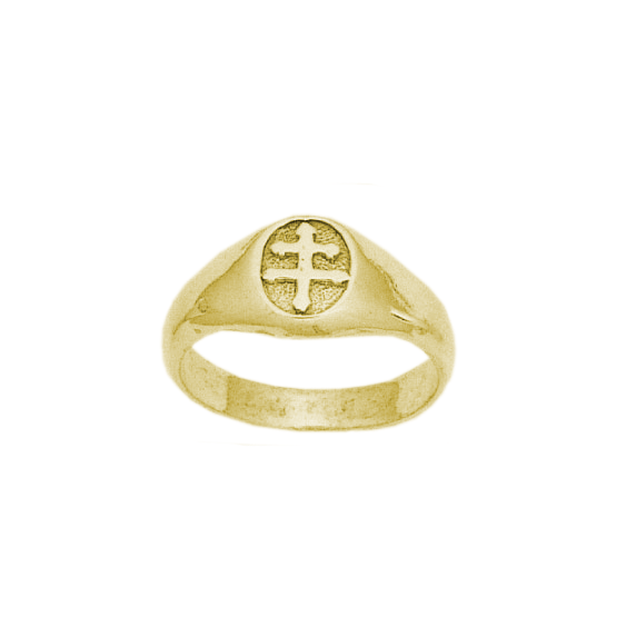 Chevalière croix de Lorraine GM Or 18 carats jaune - La Petite Française
