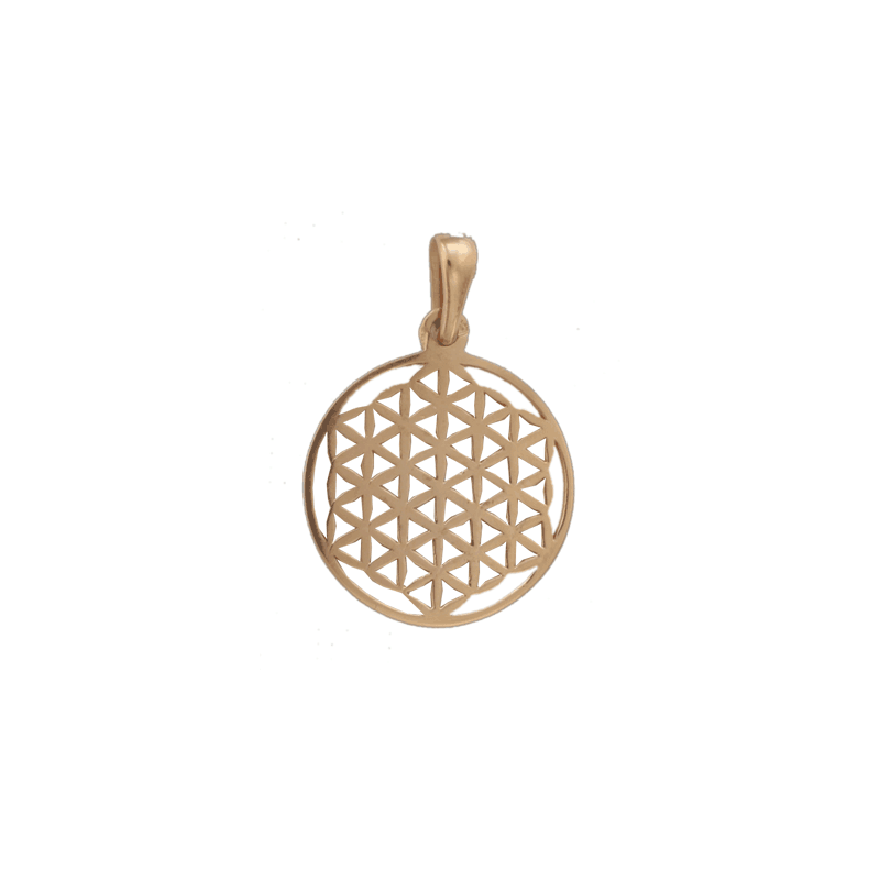 Pendentif fleur de vie Or 18 carats jaune - La Petite Française Pendentif fleur de vie Or 18 carats jaune - La Petite Française