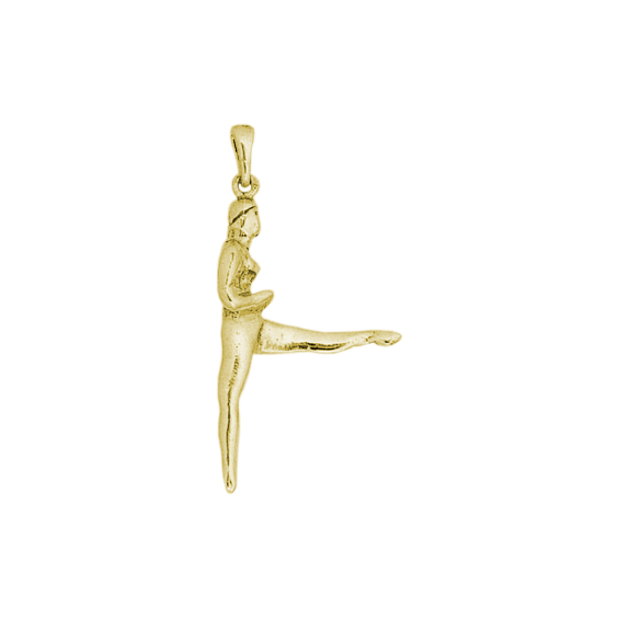 Pendentif gymnaste Or 18 carats jaune - La Petite Française