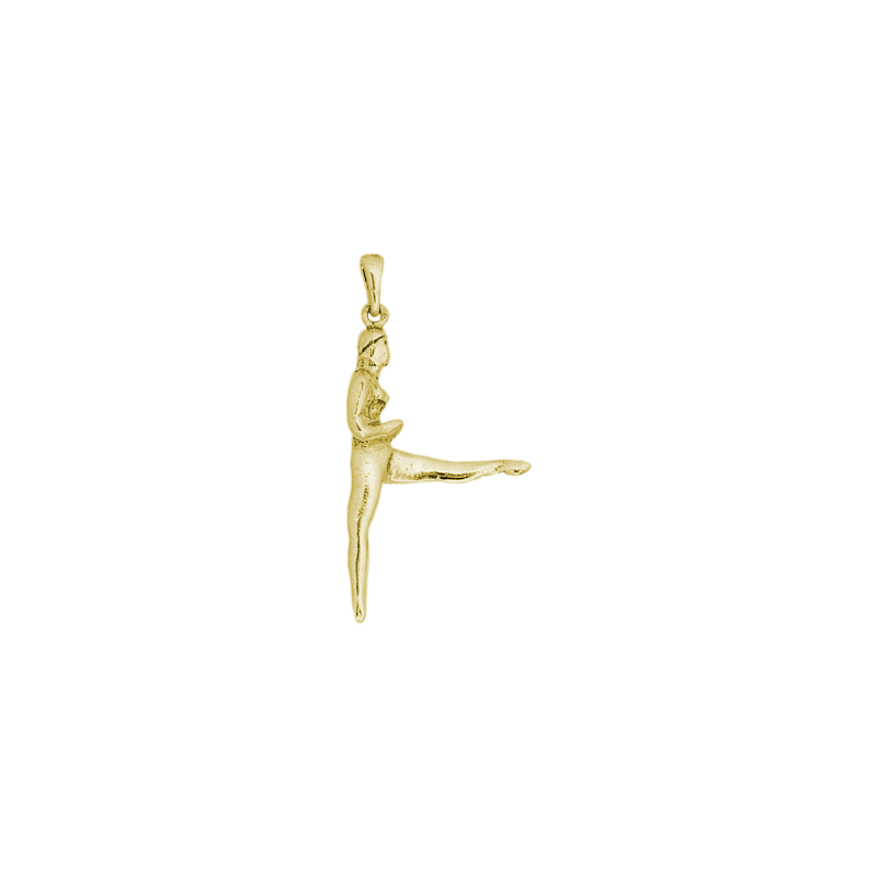 Pendentif gymnaste Or 18 carats jaune - La Petite Française