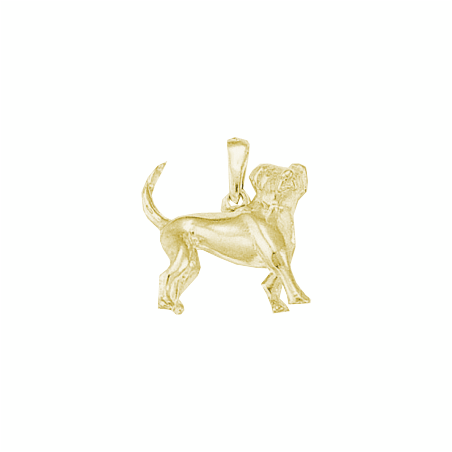 Pendentif chien Labrador Or 18 carats jaune - 21 MM - La Petite Française