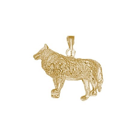 Pendentif loup or 18 carats jaune - La Petite Française - La Petite Française