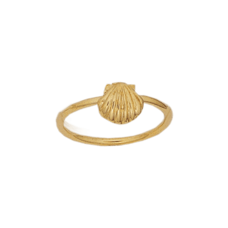Bague Coquille Saint-Jacques Or 18 carats jaune - La Petite Française