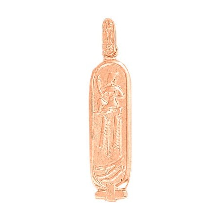 Pendentif cartouche Egyptien Or 18 carats rose - 44 MM - La Petite Française