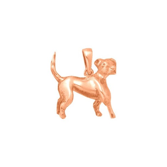 Pendentif chien Labrador Or 18 carats rose - 21 MM - La Petite Française