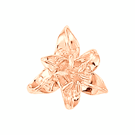 Pendentif fleur de Lys Or 18 carats rose - La Petite Française