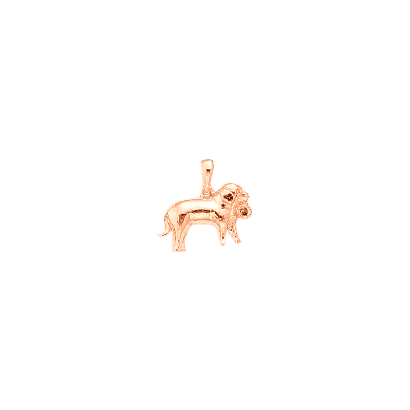 Pendentif chien saint-Bernard Or 18 carats rose - 21 MM - La Petite Française