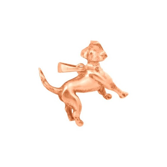 Pendentif chien Labrador Or 18 carats rose - 21 MM - La Petite Française