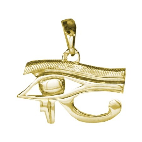 Pendentif oeil d'Horus Or 14 carats jaune - 22 MM - La Petite Française
