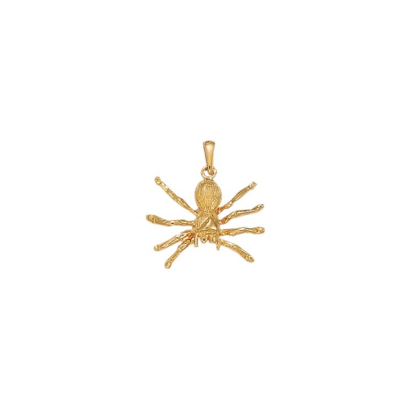 Pendentif araignée mygale Or 14 carats jaune - 29 MM - La Petite Française