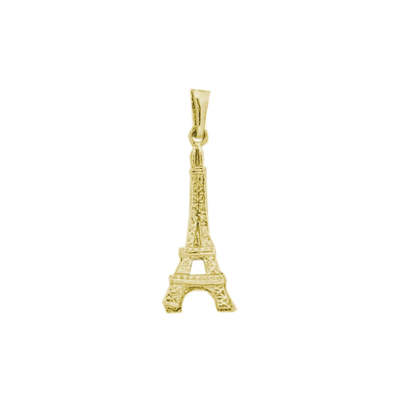 Pendentif tour Eiffel Or 14 carats jaune - La Petite Française