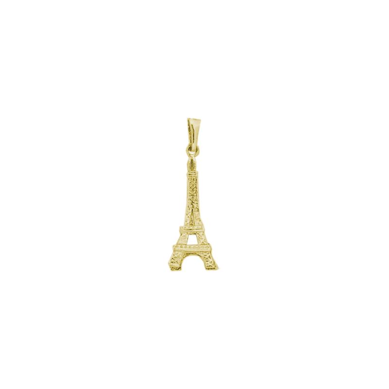 Pendentif tour Eiffel Or 14 carats jaune - La Petite Française