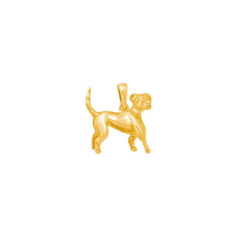 Pendentif chien Labrador Or 14 carats jaune - 21 MM - La Petite Française
