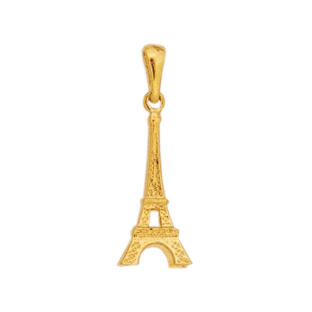 Pendentif tour Eiffel Or 14 carats jaune - La Petite Française