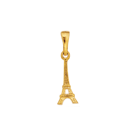 Pendentif tour Eiffel Or 14 carats jaune - La Petite Française
