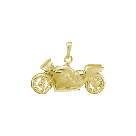 Pendentif moto Or 14 carats jaune - La Petite Française