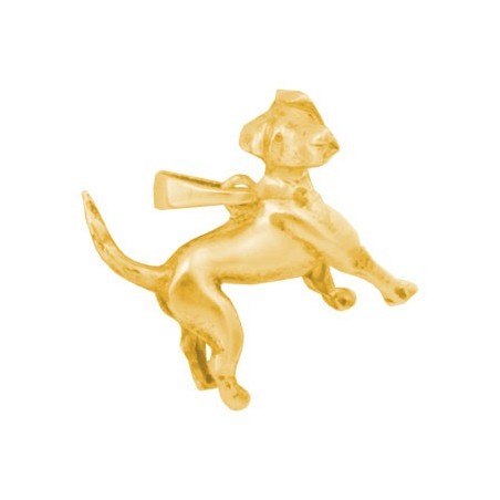 Pendentif chien Labrador Or 14 carats jaune - 21 MM - La Petite Française