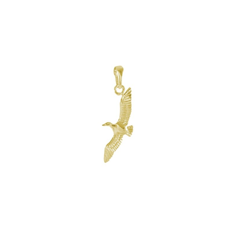 Pendentif mouette Or 14 carats jaune - La Petite Française