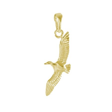 Pendentif mouette Or 14 carats jaune - La Petite Française