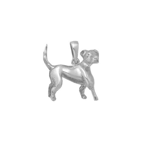 Pendentif chien Labrador Or 14 carats gris - 21 MM - La Petite Française