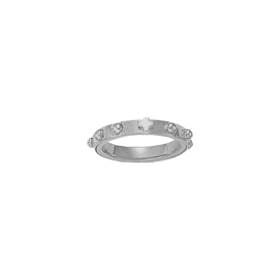 Anneau dizainier tournant Or 14 carats gris - 3 MM - La Petite Française