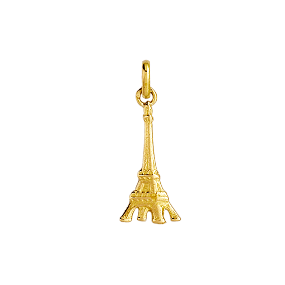 Pendentif tour Eiffel Or 18 carats jaune - 25 MM - La Petite Française