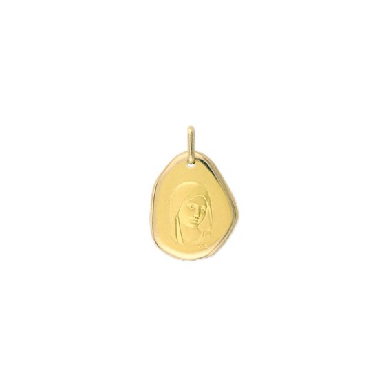 Médaille Sainte-Vierge Or 18 carats jaune - La Petite Française