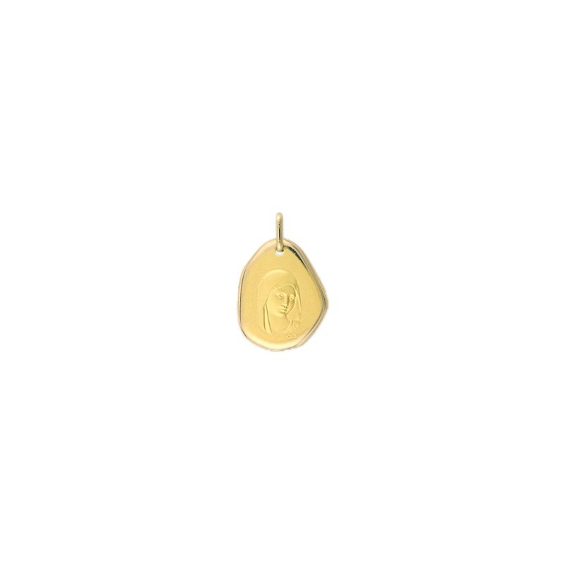 Médaille Sainte-Vierge Or 18 carats jaune - La Petite Française