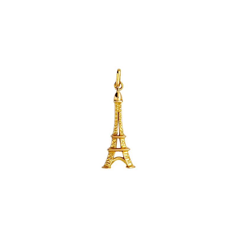 Pendentif tour Eiffel Or 18 carats jaune - 35 MM - La Petite Française