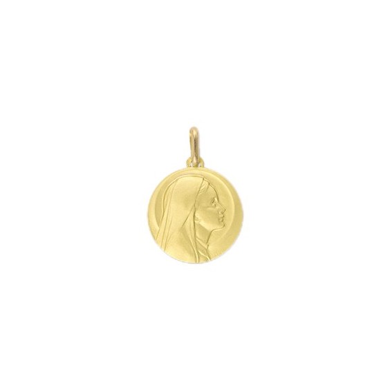 Médaille Sainte-Vierge - 20 mm - Or 18 carats jaune - La Petite Française
