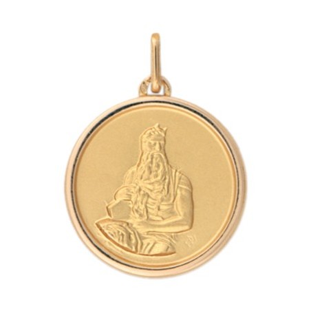 Médaille Moïse - 20 mm - Or 18 carats jaune - La Petite Française