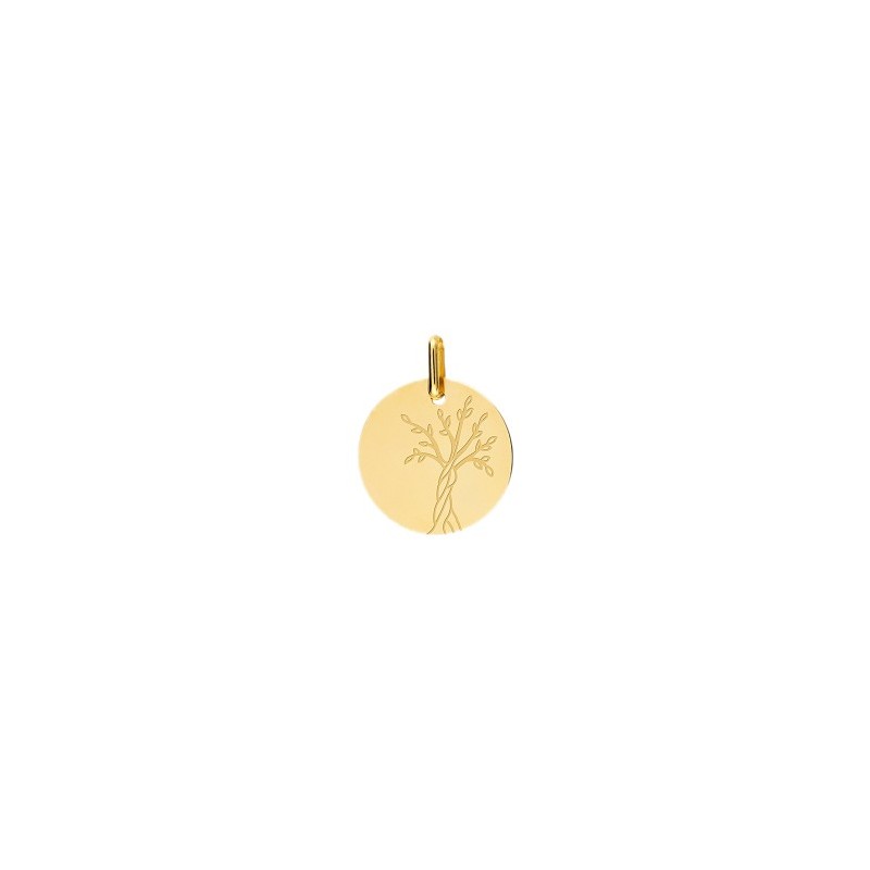Médaille arbre de vie Or 18 carats jaune - La Petite Française