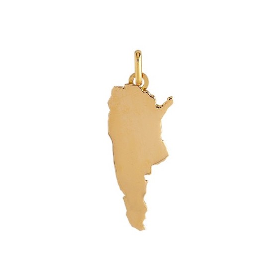 Pendentif carte Argentine Or 18 carats jaune - La Petite Française
