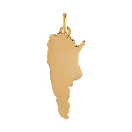 Pendentif carte Argentine Or 18 carats jaune - La Petite Française