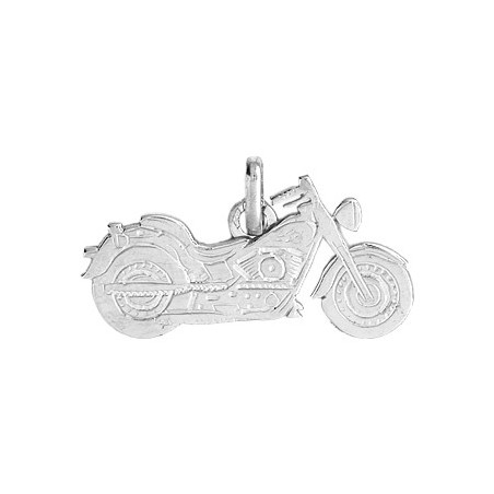 Pendentif moto custom Or 18 carats gris - La Petite Française