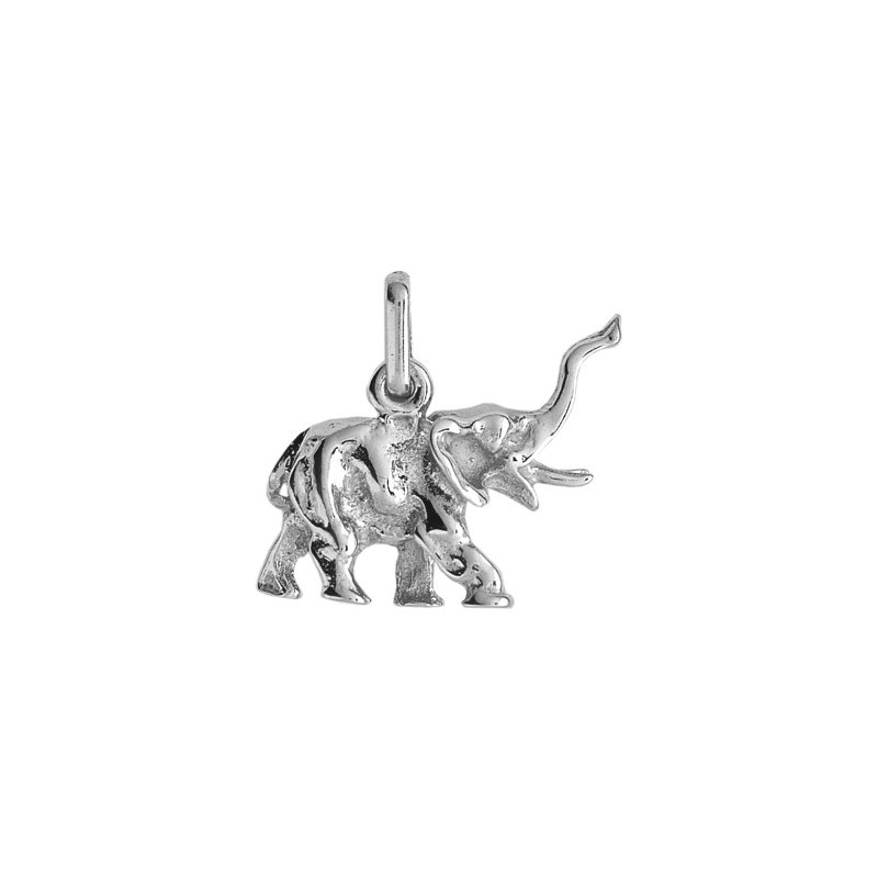 Pendentif éléphant Or 18 carats gris - 20 x 21 MM - La Petite Française