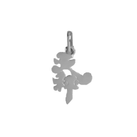 Pendentif idéogramme chinois balance Or 9 carats gris - La Petite Française