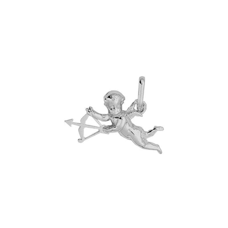 Pendentif ange Cupidon Or 9 carats gris - La Petite Française