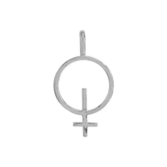 Pendentif symbole féminin or 9 carats gris - La Petite Française