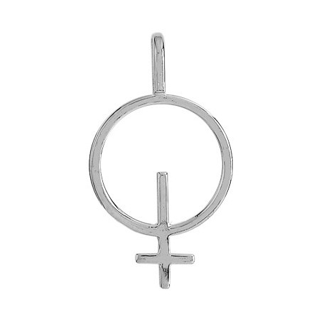 Pendentif symbole féminin or 9 carats gris - La Petite Française