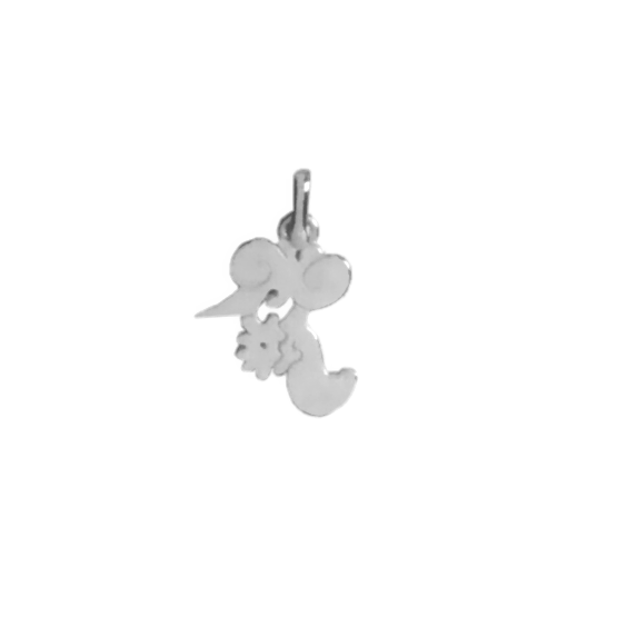 Pendentif idéogramme chinois verseau Or 9 carats gris - La Petite Française