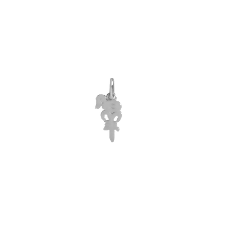 Pendentif idéogramme chinois bélier Or 9 carats gris - La Petite Française