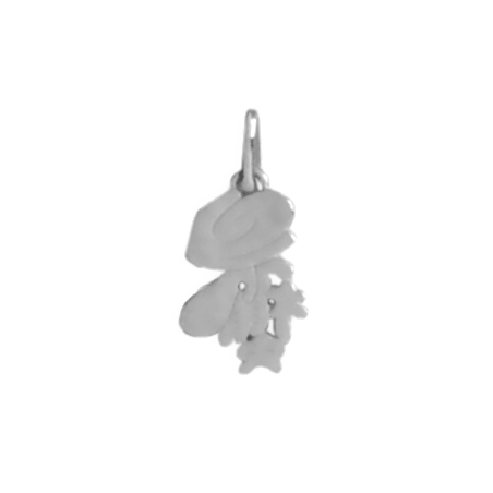 Pendentif idéogramme chinois cancer Or 9 carats gris - La Petite Française