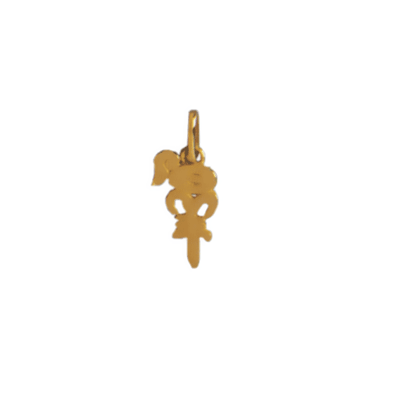 Pendentif idéogramme chinois bélier Or 9 carats jaune - La Petite Française