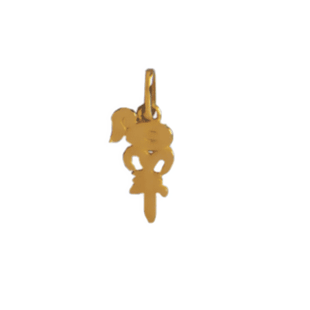 Pendentif idéogramme chinois bélier Or 9 carats jaune - La Petite Française